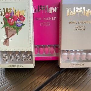 Nail Dashes, 3 sets. Brand new in boxes.